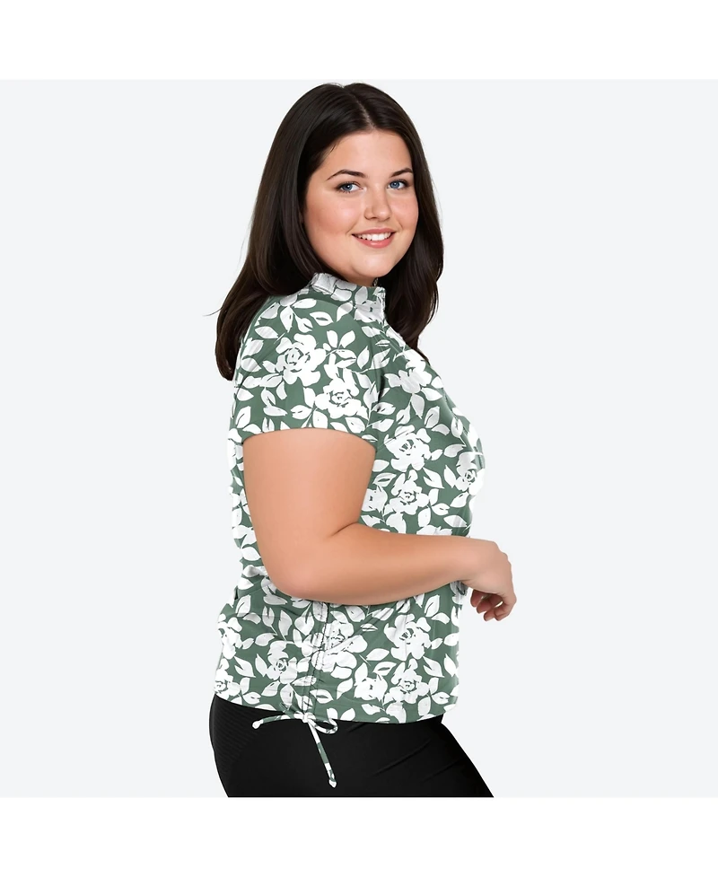 Calypsa Plus Half-Zip Adele Swim Top