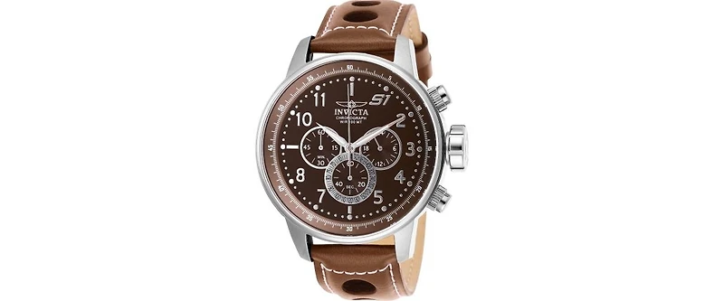 Invicta Men's 25726 S1 Rally Quartz Chronograph Brown Dial Watch