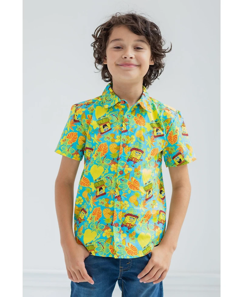 SpongeBob SquarePants Boys Button Down Dress Shirt