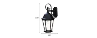 Vintage Swing Arm Hanging Lantern Wall Sconce for Ambient Lighting