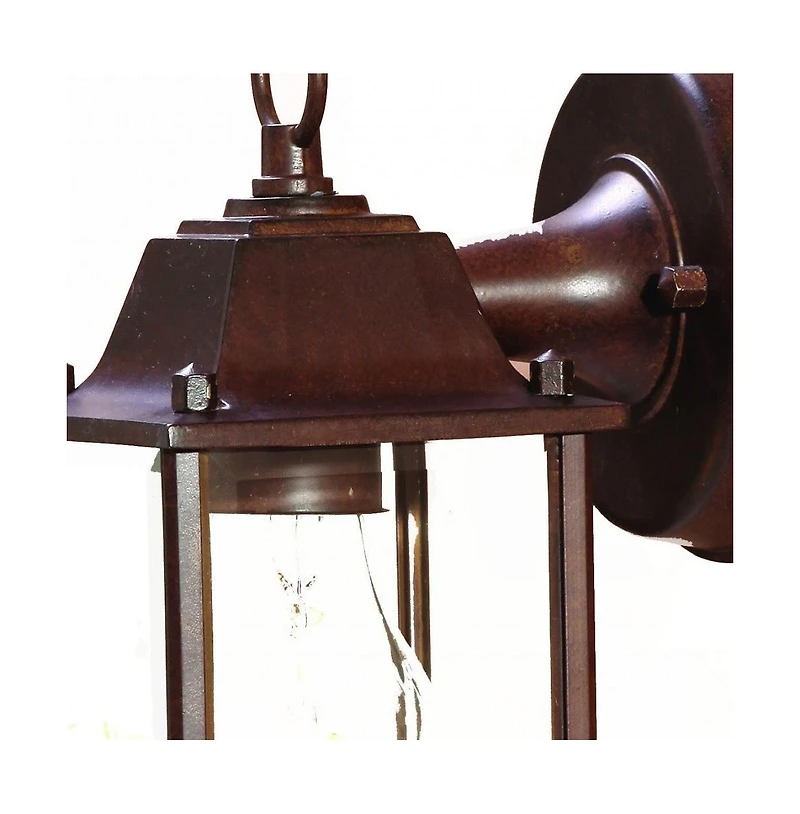 Hanging Glass Lantern Wall Light for Porch and Entryway Decor