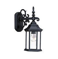 Domed Hanging Glass Lantern Wall Light for Entryway Patio or Hallway
