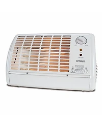 Optimus Portable Fan Forced Radiant Heater with Thermostat