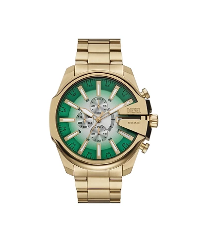 Diesel Men's Mega Chief Slim Quartz Chronograph Gold Stainless Steel Watch, 48mm