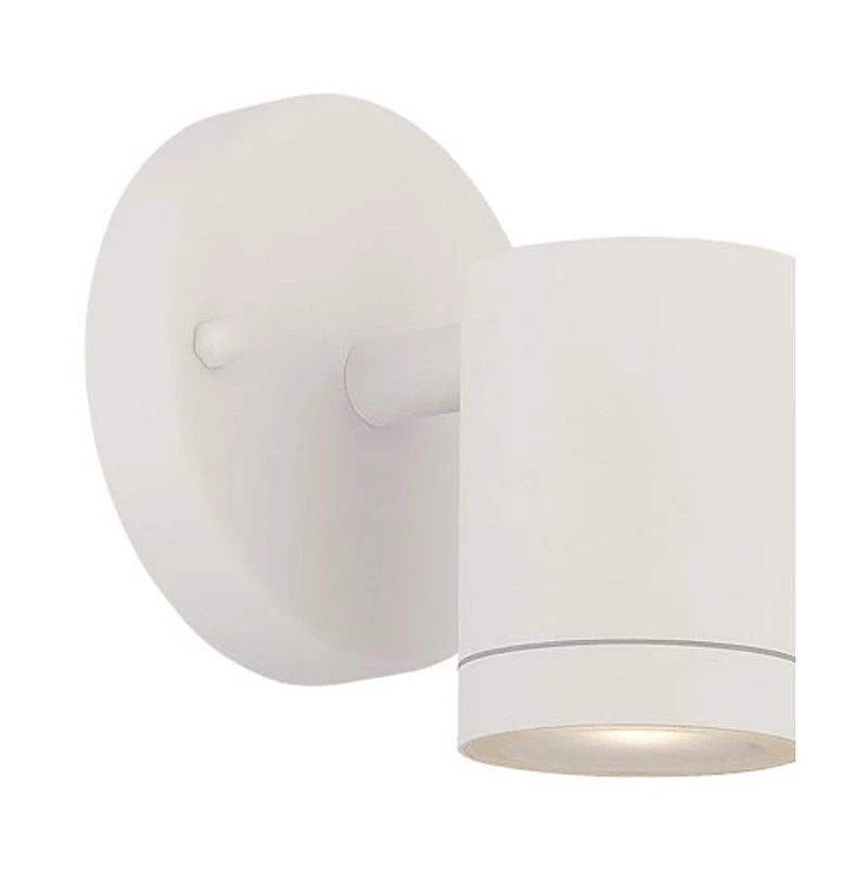 White Led One Light Outdoor Can Shape Wall Sconce