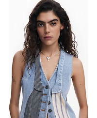 Desigual Women's Patchwork denim vest
