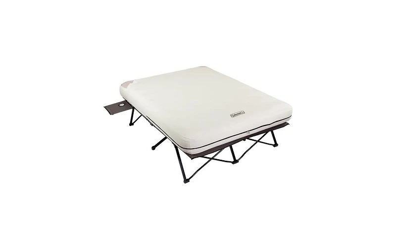 Coleman Camping Cot & Air Mattress Combo with Battery Pump & Side Tables, Queen
