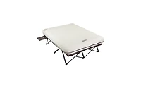 Coleman Camping Cot & Air Mattress Combo with Battery Pump & Side Tables, Queen