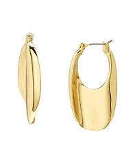 Robert Lee Morris Soho Sculpted Oval Hoop Earrings