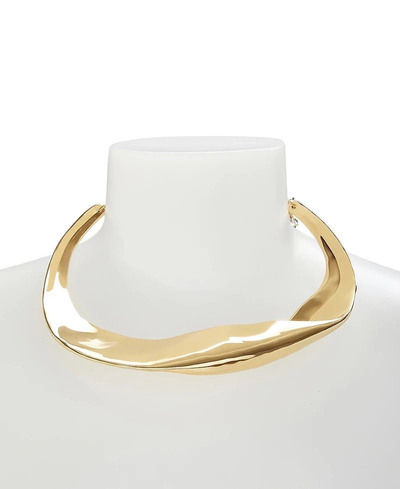 Robert Lee Morris Soho Gold Sculpted Statement Collar Necklace