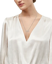 Diamond Accent Nana 18" Pendant Necklace in Sterling Silver & 14k Gold-Plated Sterling Silver