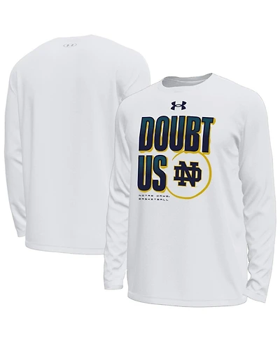 Under Armour Men's White Notre Dame Fighting Irish March Madness Unity Long Sleeve T-Shirt