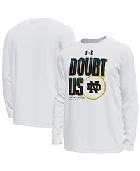 Under Armour Men's White Notre Dame Fighting Irish March Madness Unity Long Sleeve T-Shirt