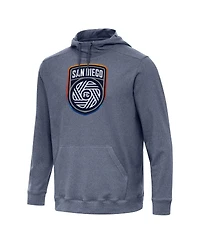 Antigua Men's Heather Navy San Diego Fc Cloud Pullover Hoodie