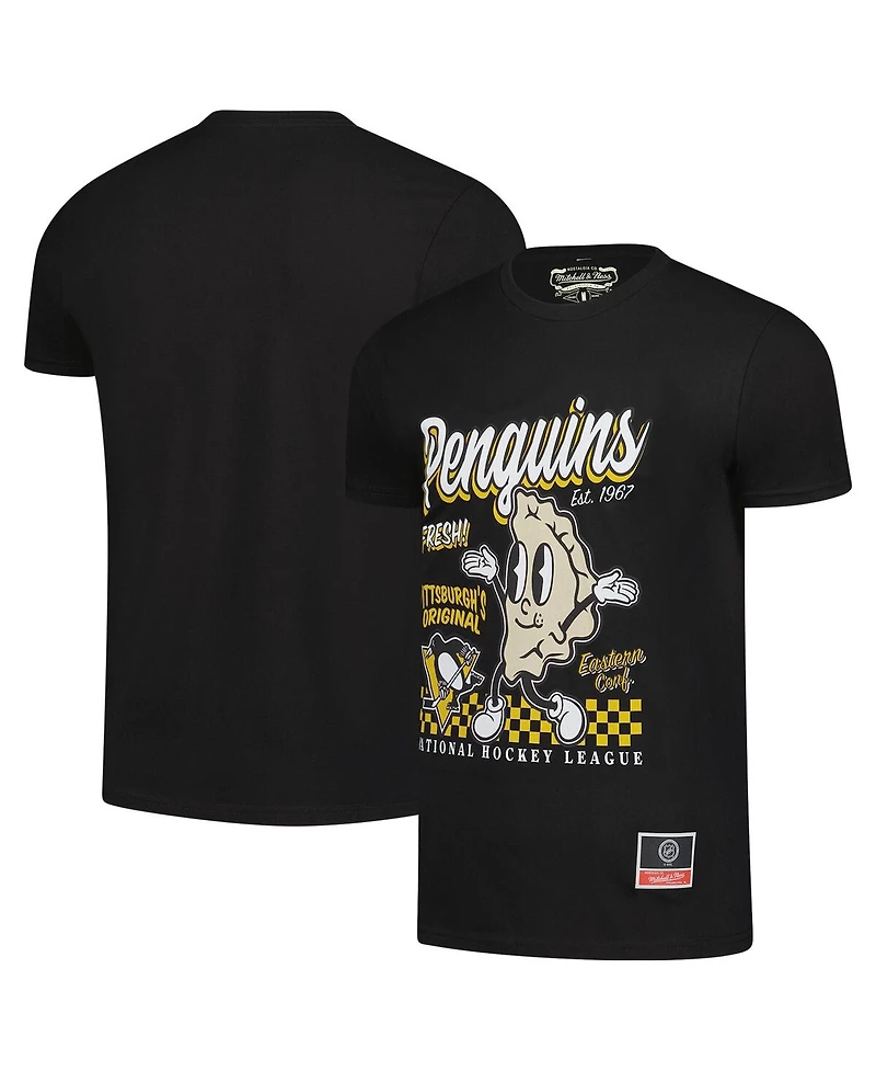 Mitchell & Ness Men's Black Pittsburgh Penguins Local Food T-Shirt