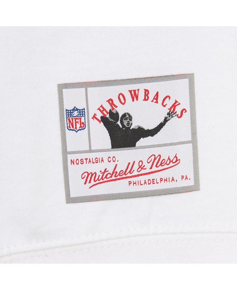 Mitchell & Ness Men's Light White New York Giants The Crest Pullover Sweatshirt