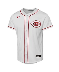 Nike Big Boys and Girls Elly De La Cruz White Cincinnati Reds Home Replica Player Jersey