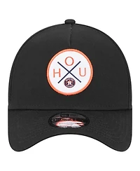 New Era Men's Black Houston Astros 9FORTY A-Frame Adjustable Hat