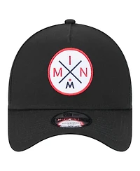 New Era Men's Black Minnesota Twins 9FORTY A-Frame Adjustable Hat