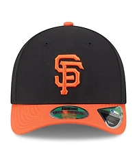 New Era Men's Black/Orange San Francisco Giants Player Replica 9FORTY Adjustable Hat