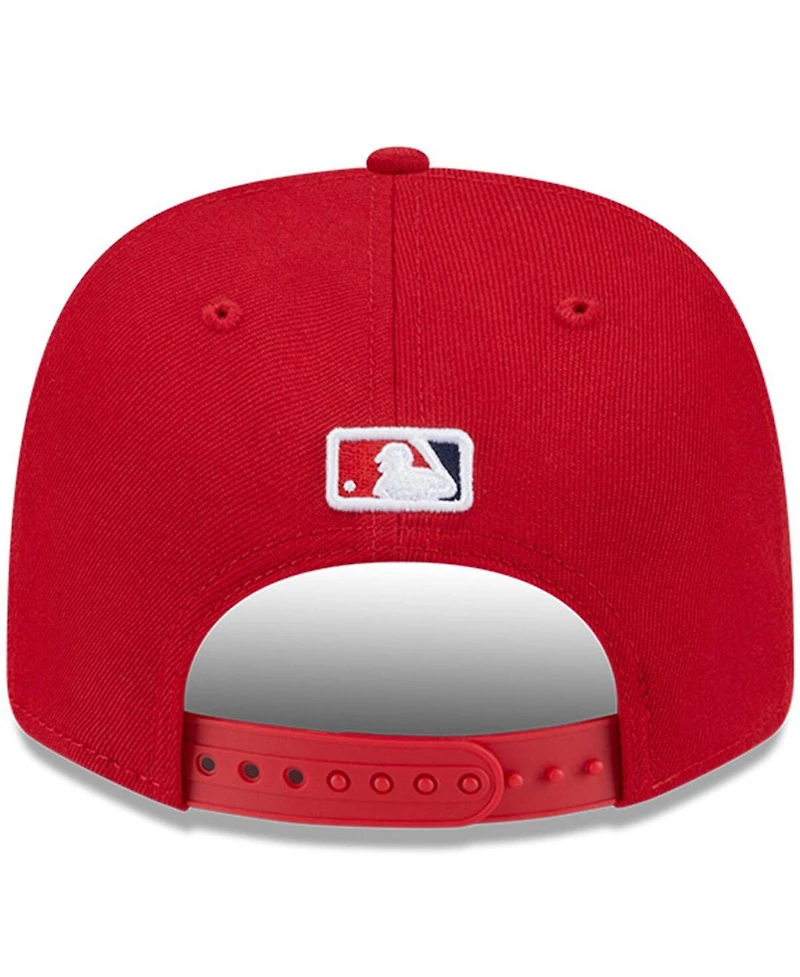 New Era Men's Red Los Angeles Angels Player Replica 9SEVENTY Adjustable Hat