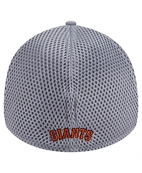 New Era Men's Gray San Francisco Giants Linear 39THIRTY Flex-Fit Hat