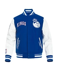 Pro Standard Men's Blue Sacramento Kings 2024/25 City Edition Wool Varsity Full-Zip Jacket
