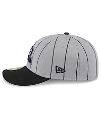New Era Men's Gray/Black Colorado Rockies 2025 Batting Practice Low Profile 59FIFTY Fitted Hat