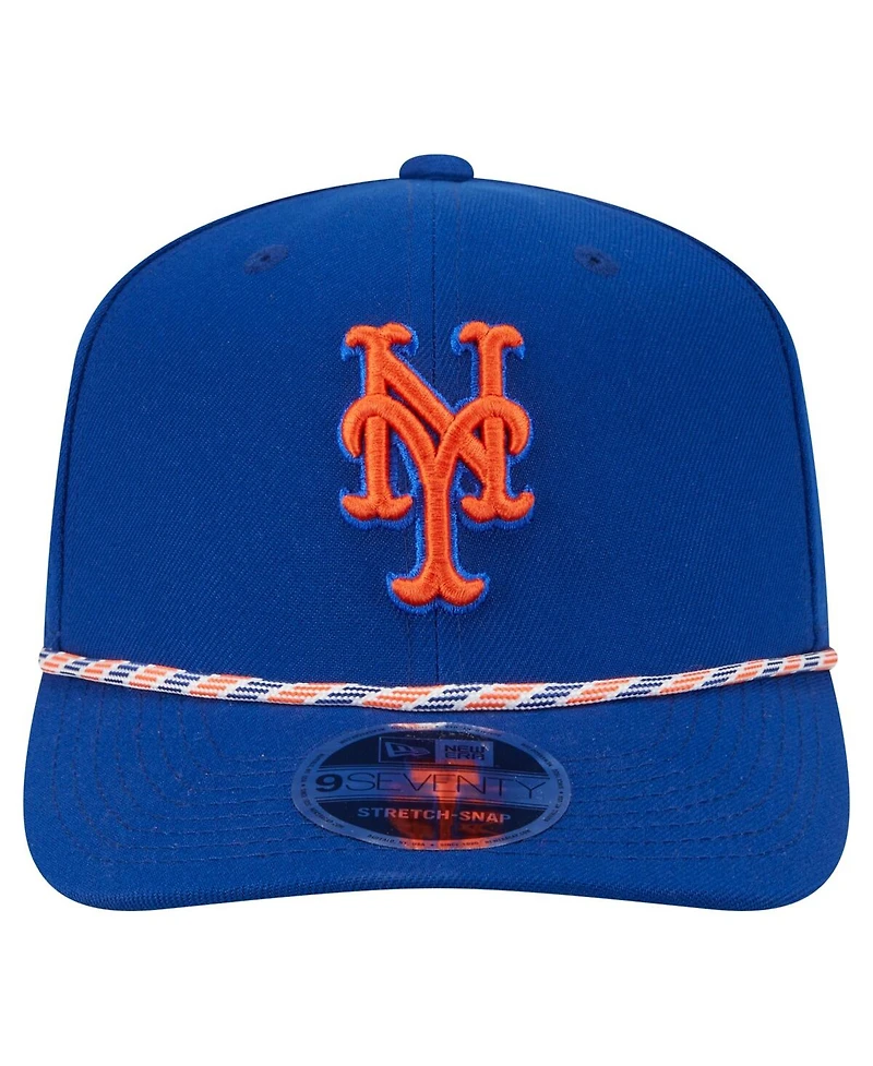 New Era Men's Royal New York Mets Multi-Rope 9SEVENTY Stretch-Snap Hat