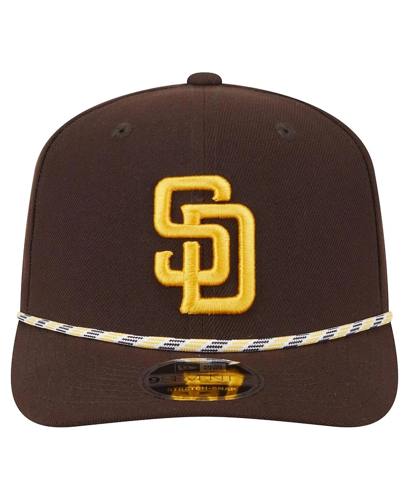 New Era Men's Brown San Diego Padres Multi-Rope 9SEVENTY Stretch-Snap Hat