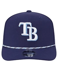 New Era Men's Navy Tampa Bay Rays Multi-Rope 9SEVENTY Stretch-Snap Hat