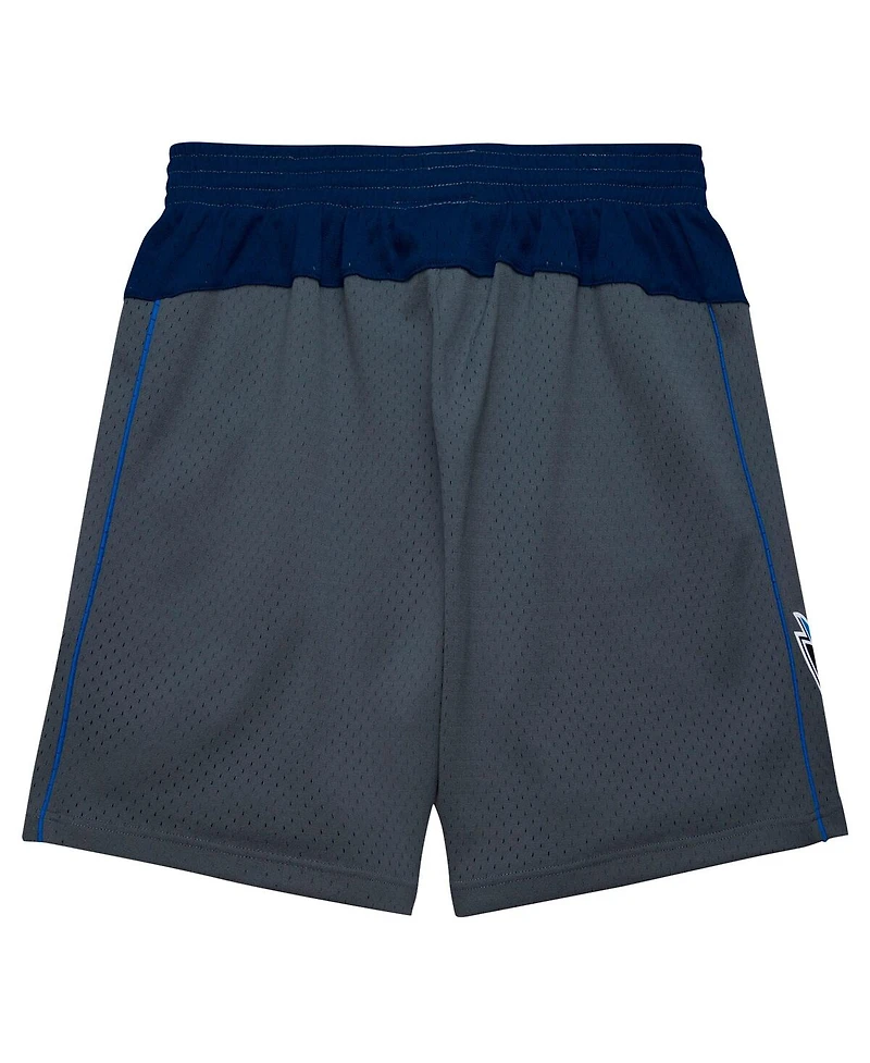 Mitchell & Ness Men's Gray Dallas Mavericks 2003/04 Replica Shorts