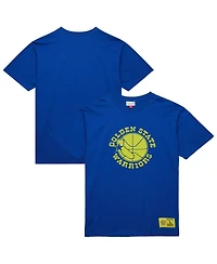 Mitchell & Ness Men's Royal Golden State Warriors Hardwood Classics Neon Nights Premium T-Shirt