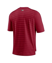 Nike Men's Red Arizona Diamondbacks Authentic Collection Pregame Performance V-Neck T-Shirt