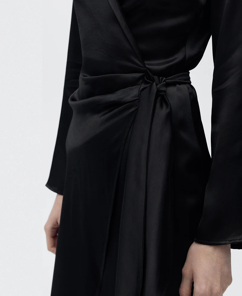 Mango Women's Wrap Midi Dress