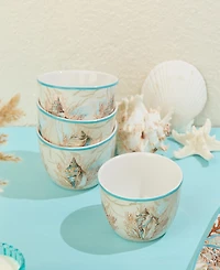 Certified International Escape to the Sea Ice Cream 4-Pc. Bowls, Service For 4