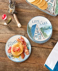Certified International Wake At The Lake 4-Pc. Salad Plates, Service For 4