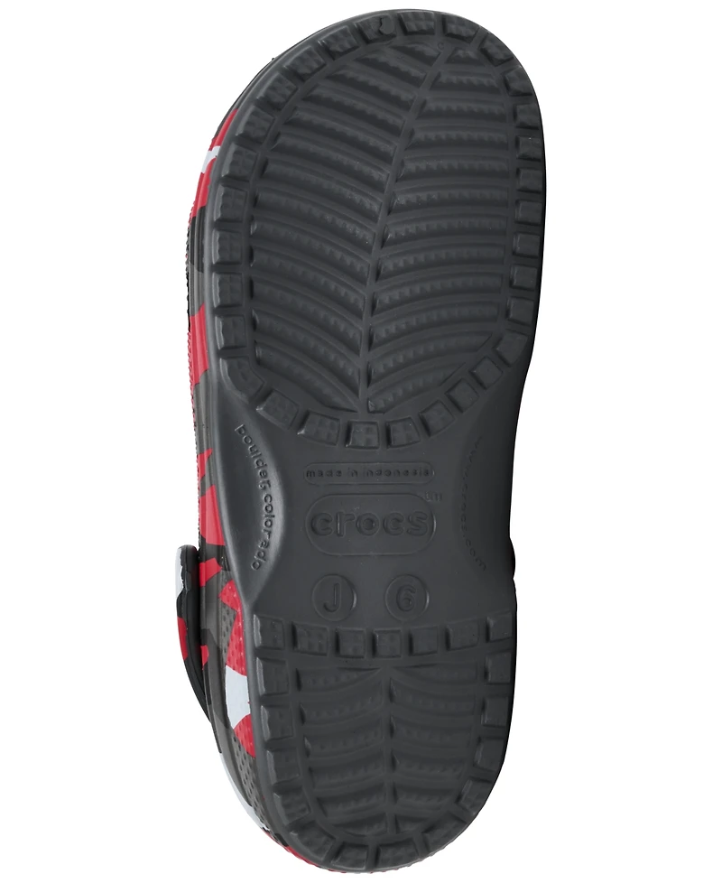 Crocs Big Kids Classic Geo Camo Clogs from Finish Line