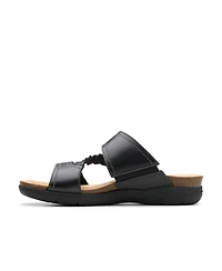Clarks Women's April Raelyn Slip On Flat Sandals