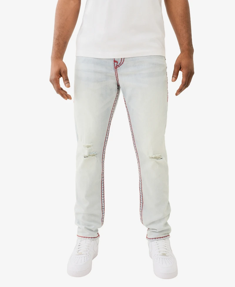 True Religion Men's Rocco Super T Flap Skinny Jean