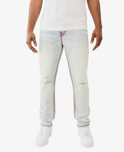 True Religion Men's Rocco Super T Flap Skinny Jean