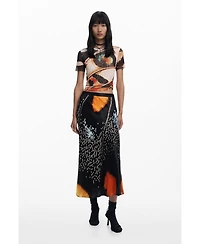 Desigual Women's T-shirt designed by Mr. Christian Lacroix