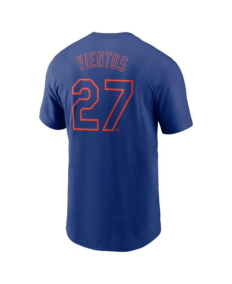 Nike Men's Mark Vientos Royal New York Mets Fuse Name Number T-Shirt