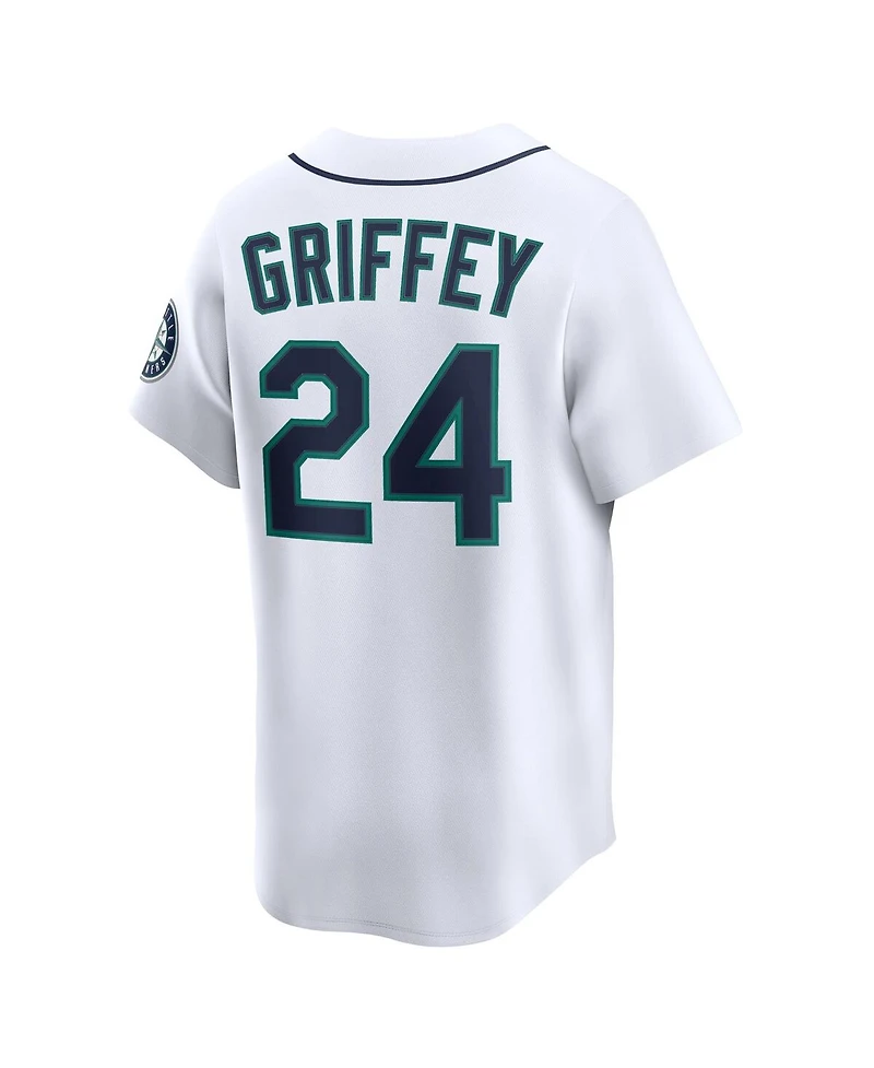 Nike Men's Ken Griffey Jr. White Seattle Mariners Throwback Cooperstown Collection Limited Jersey