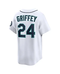 Nike Men's Ken Griffey Jr. White Seattle Mariners Throwback Cooperstown Collection Limited Jersey