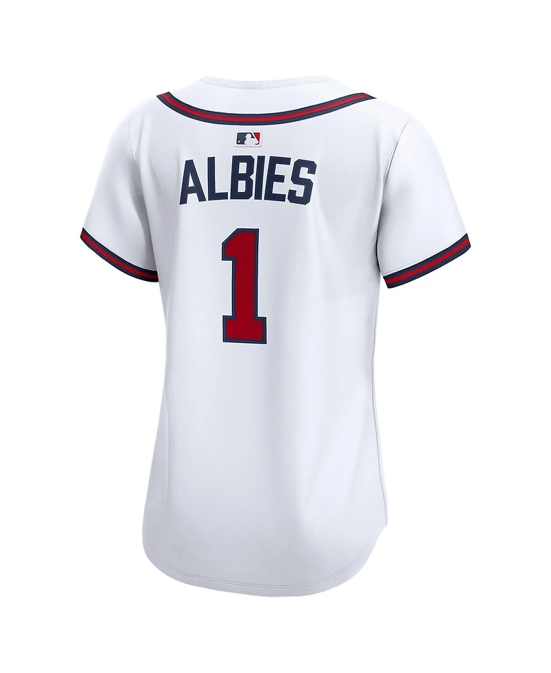 Nike Women's Ozzie Albies White Atlanta Braves Home Limited Player Jersey