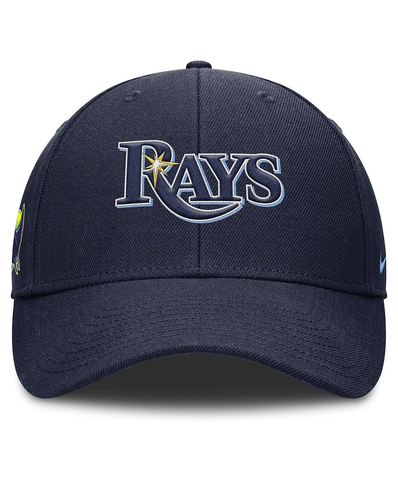Nike Men's Navy Tampa Bay Rays Rise Gaberdine Adjustable Hat
