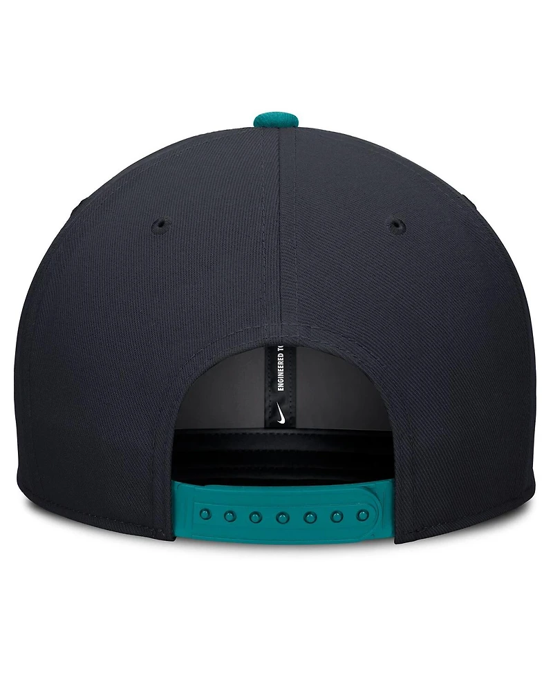 Nike Men's Navy/Aqua Seattle Mariners Pro Performance Snapback Hat
