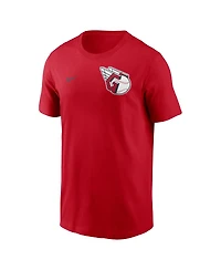Nike Men's Red Cleveland Guardians 2-Hit T-Shirt
