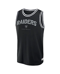 Fanatics Men's Black Las Vegas Raiders Elements Future Ground Jersey Tank Top